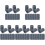 50Pcs Grey Small Grinding Stones Sharpener for Steel Tip Daily Use 2