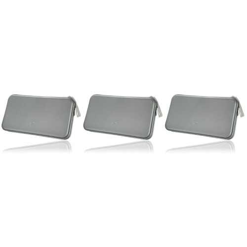 3Pcs Grey Plastic Case 80 Disc Cd Dvd Organizer 2