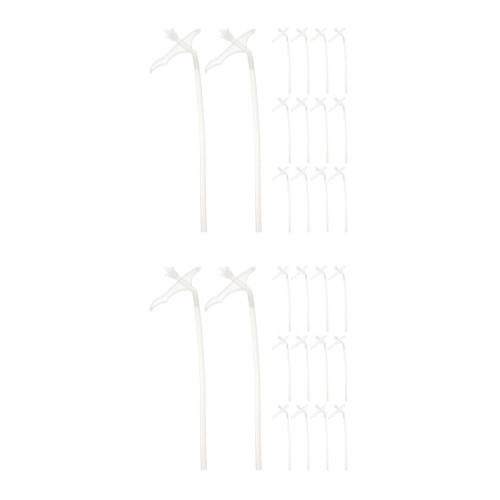 40Pcs Easy-Use White Plastic Foaming Spray Tubes for Home Improvement 2
