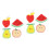 8Pcs Assorted Color Children Bath Balls Soft Fruit Shower Sponges 8