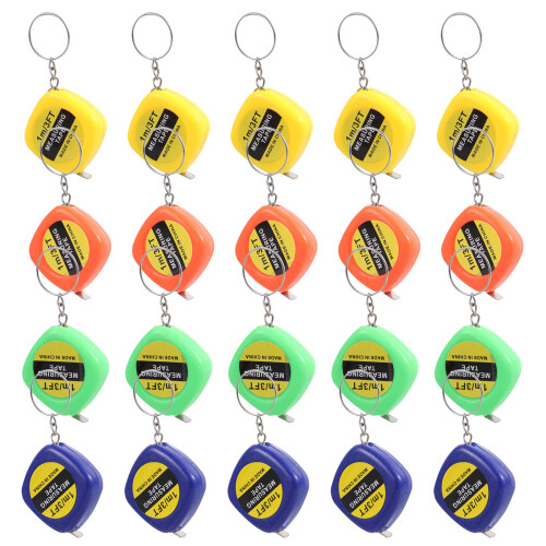 200Pcs Tape Measure Keychain Mini Retractable Measuring Tool Gift 1