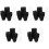 5Sets Uv Resistant Black Plastic Net Pots for Hydroponics with Labels 3
