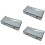 3Pcs Blanket Storage Bag Grey with Handles and Transparent Front Panel 6