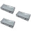 3Pcs Blanket Storage Bag Grey with Handles and Transparent Front Panel 7