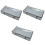3Pcs Blanket Storage Bag Grey with Handles and Transparent Front Panel 3