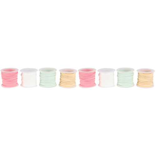 8Pcs Multi-Color Double Sided Ribbon Strap for Decorating and Wrapping 1