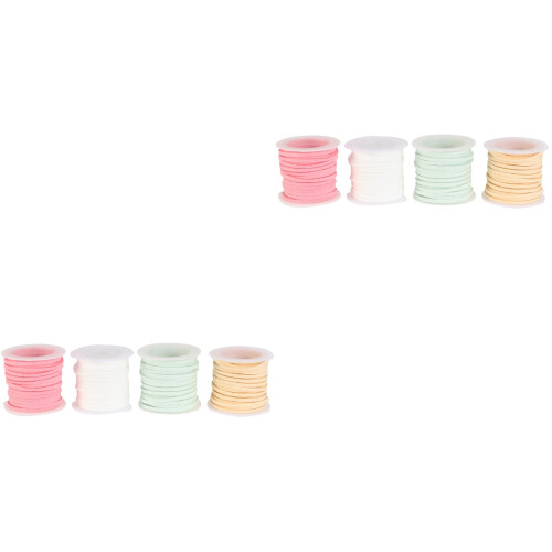 8Pcs Multi-Color Double Sided Ribbon Strap for Decorating and Wrapping 2
