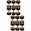 12St Rvs Dumbbell Oorbellen Unieke Studs 9