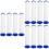 12St Calcium Sulfiet Filter Voor Douchekop Vervanging PP Multi 8