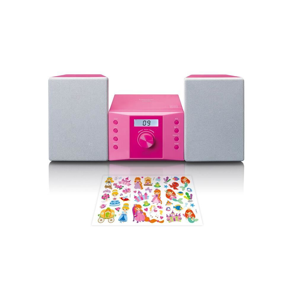 Joom Marketlink Europe Rosa Lenco Mc-013Pk Micro Hi-Fi System 4W Pink - Bild 6