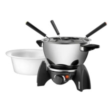Unold 48615 Fondue-laite 500 W manuaalisesti säädettävällä lämpötilalla musta, hopea
