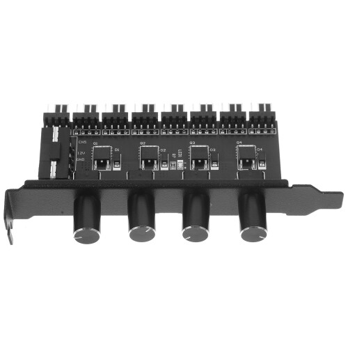 5St St Case Fan Hub Splitter ABS Voor Computer Ventilator Controle 1