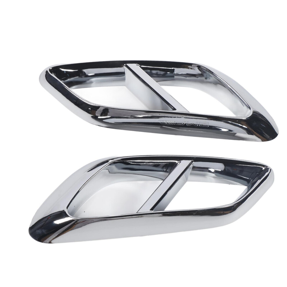 Rear Exhaust Muffler Tail Pipe Cover Trim For E-Class W214 2023+ Silver 9351385663542