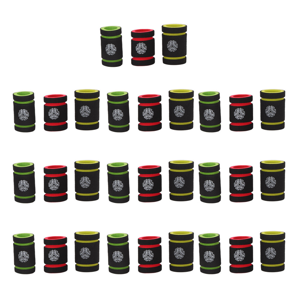 30pcs Foam Tattoo Grip Covers, 1.2in Diameter, Anti-Slip Universal