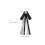 Zwarte Strik Lint Broche Kraagaccessoire Vrouwen 2