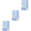 3Stk Blaue Stoff Buchcover Schutzhaft Praktisch Und 6