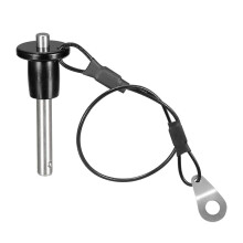 Stainless Steel Quick Release Pin 6mm Diameter  Locking Pin with Push Button Lanyard Cable Usable Length 25mm