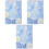 3Stk Blaue Stoff Buchcover Schutzhaft Praktisch Und 4