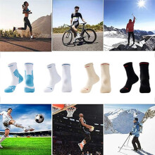 1 Paire de Chaussettes Athlétiques Antidérapantes pour Hommes et Femmes, Chaussettes de Football, Chaussettes Antidérapantes, Chaussettes
