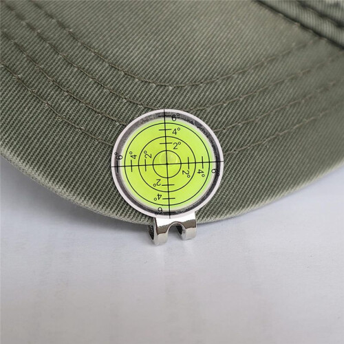 Outdoor  Level Slope Reading Mark Round Hat Clip  Position Mark-White 2