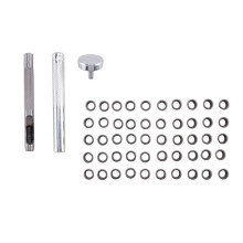 Eyelet Hole Punch Tool Kit with 50 Eyelets 6mm Gunmetal Finish for DIY Kydex Sheath Kydex Eyelet