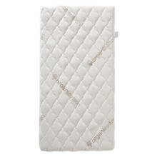 Baby-Matratze Bio-Baumwolle - 60x120x10 cm - 100% Baumwolle - Abnehmbarer Bezug - Ohne chemische Behandlung