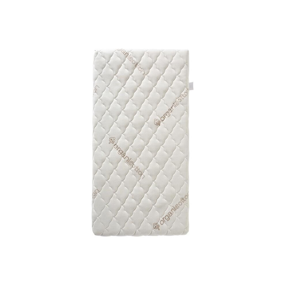 P'tit Lit Organic Cotton Baby Mattress - 60X120x10 Cm - 100% Cotton - Removable Cover - No Chemical Treatment
