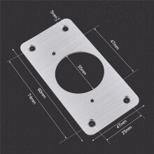 10Pcs Hinge Repair Plate for Cabinet Furniture Drawer Stainless Steel Door Panels Table Base Hinge Cup Repair Board