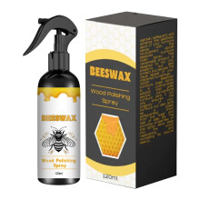 Natural Beeswax Spray for Wood Beeswax Furniture Restorer, 120ml Leather Crack Renovation Solution, Handy Wood and Metal Cleaning Spray