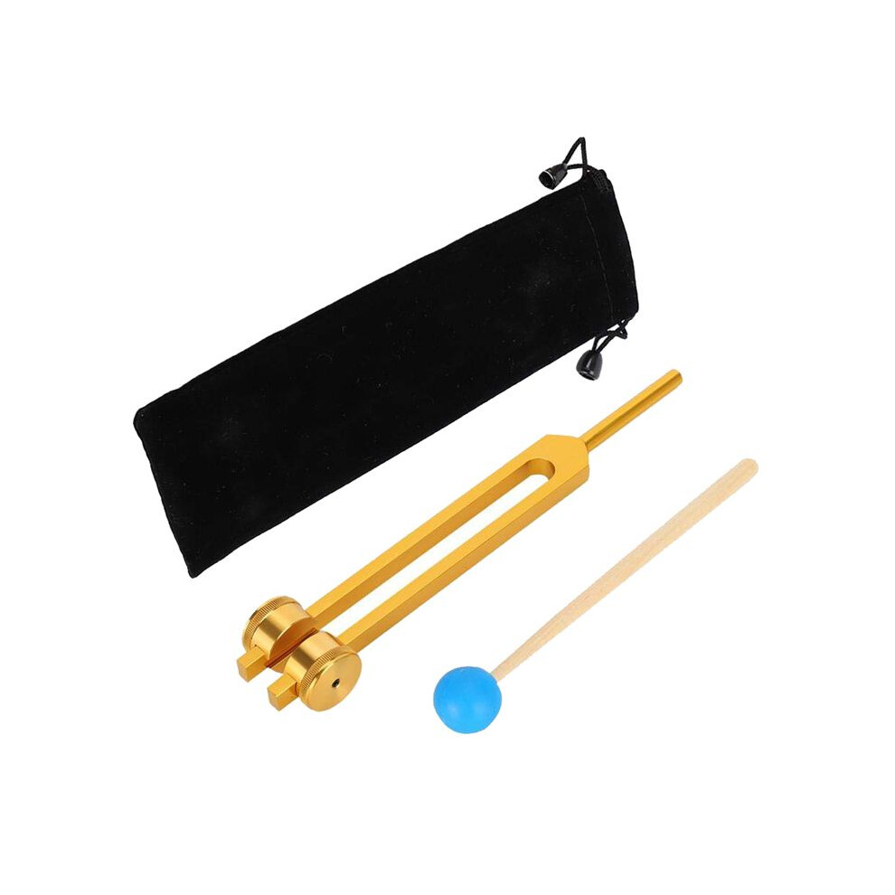 Aluminum Alloy 112.45HZ Tuning Fork with Hammer,Chakra Tuning  Forks, Yoga Meditation Tuning  Fork