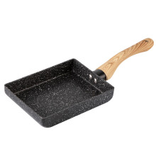 Japanese Omelette Cooking Ware, Tamagoyaki Non-Stick Pan, Ideal for Kitchen Creations, Eco-Friendly Granite Cookware, Easy Clean Cast Aluminum