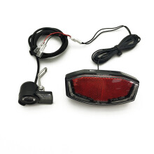 Bicicleta EléCtrica 6V Juego de Luces Delanteras y Traseras 48V / 36V / 24V / 12V / 6V para Bafang BBS01 BBS02 BBSHD