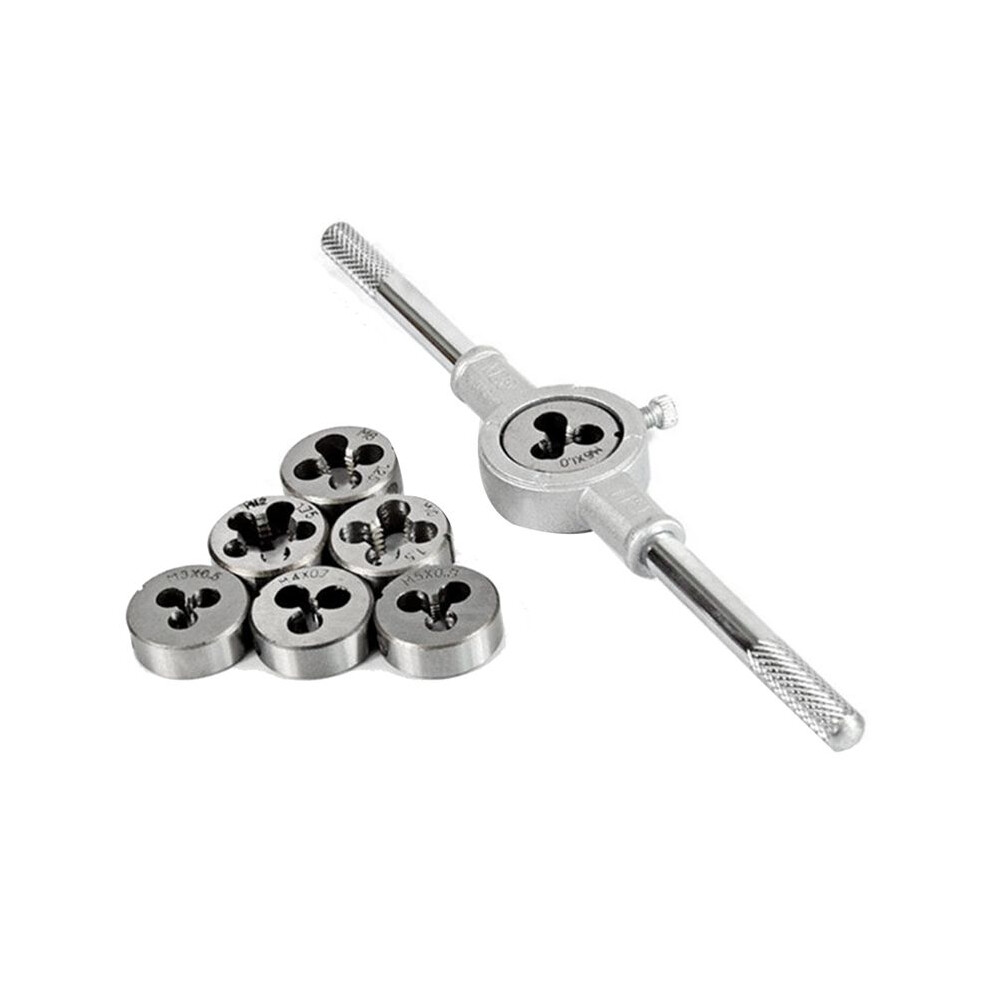 8Pcs Metric Die Set M3/M4/M5/M6/M8/M10/M12 Tool Set Combination For Thread Repair Tapping 6034231023013