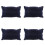 4X Double-Sided Flocking Pillow Inflatable Portable Foldable Pillow for Camping/ Traveling/ Office 1