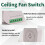 Tuya  WiFi Ventilator Plafondventilator Schakelmodule Dual-Mode Reset Voice  Controller voor Alexa  Home Wit 4