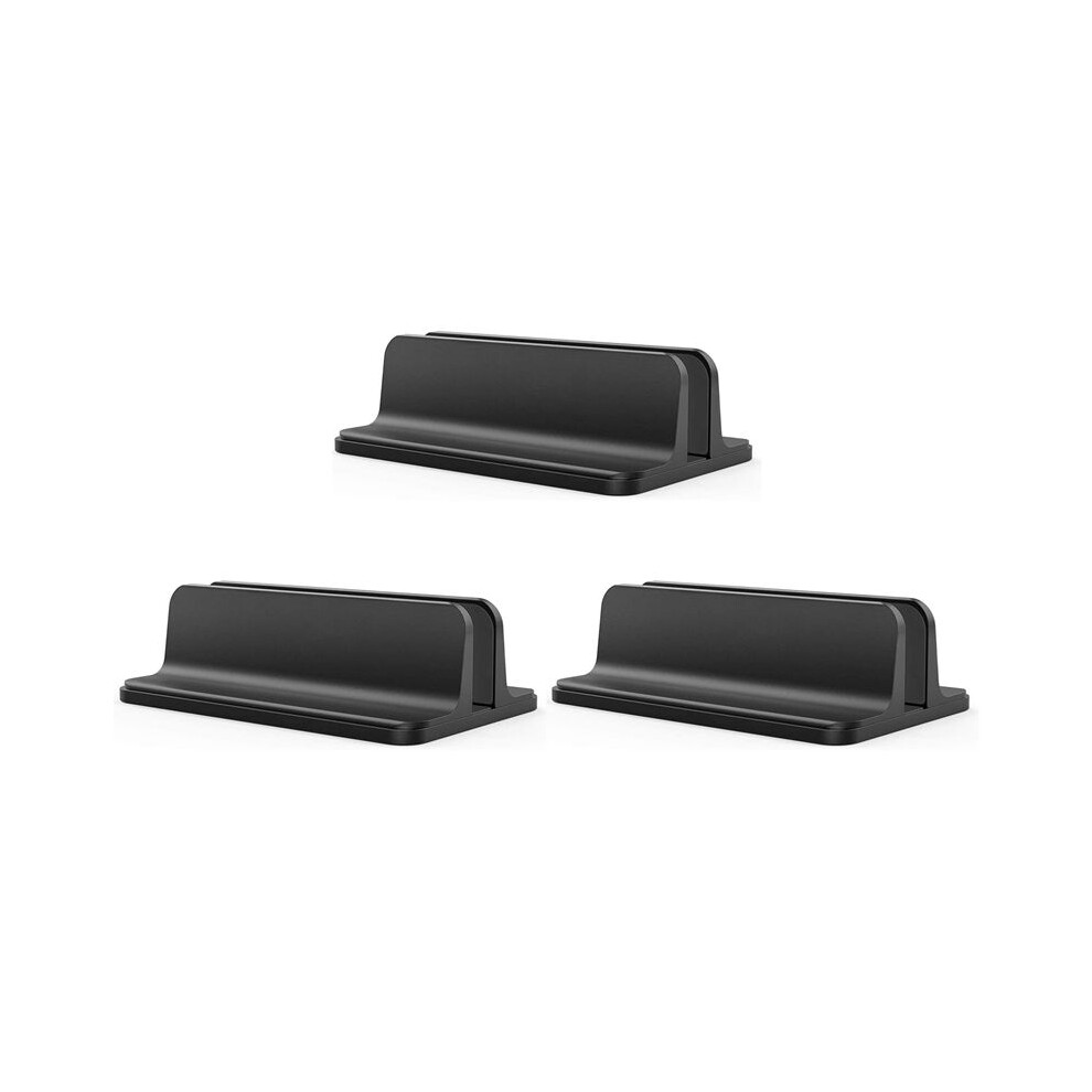 3X Vertical Laptop Stand Holder, Adjustable Laptop Holder Desktop Stand With Adjustable Dock Size ( To 17.3 Inches) 4712997468171