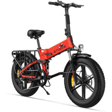 Opvouwbare elektrische fiets - ENGWE - ENGINE X - Afneembare batterij 48 V 13 Ah - Actieradius 120 km - Rood