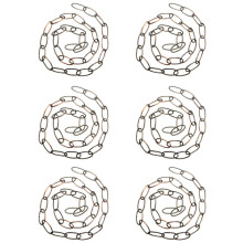 6Pcs 1M Heavy Duty Chain for Vintage Chandelier Hanging Lamp,Red Bronze
