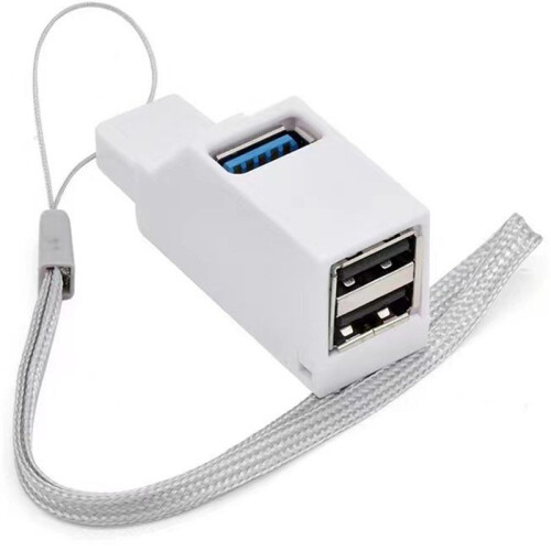 Tragbarer Multi-Interface-Hub-Splitter USB3.0-Hochgeschwindigkeits-Hub Weiß