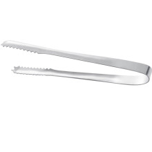 Thickened stainless steel ice tongs, Mini serving tongs Serrated for cocktails