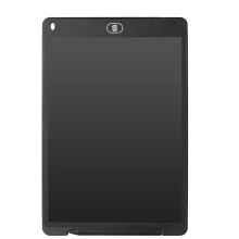 School Season 12-Zoll-Tablet für Feine Handschrift, Elektronisches HandlöSchbares Mal- und Graffiti-LCD-Zeichentablett, Schwarz
