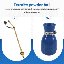 Bug Treatment Powder Duster Diatomaceous Earth Bulb Duster/Powder Applicator Bulb with Long Copper Tube