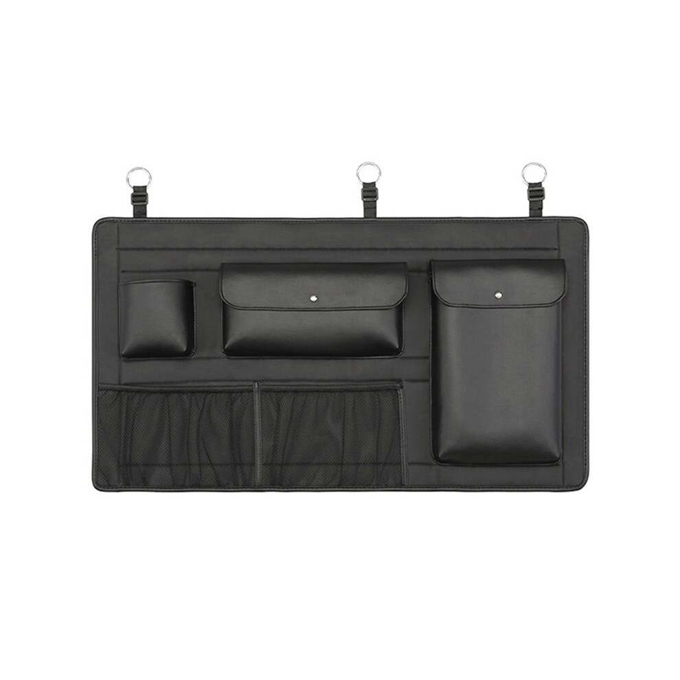 Suv Car Trunk Bag Back Organizer Leather Auto Backseat Hanging Storage Bag Bottle Water Cup Tools 6034129057236