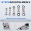 5-Piece Flex- Stubby Ratcheting Combination Wrench Set,  Wrench Set, Double Box End Flex-,  Spanner Set 8