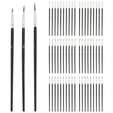60 Szt. Pędzle do Malowania Detali, Pędzel z Cienką Końcówką w 3 Rozmiarach 0 00 000 Tiny Miniature Fine Paint Brush Brush
