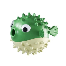 Bola Comida para Vazamento Cachorro, Brinquedo Resistente À Mordida em Forma Peixe, Bola para Limpeza de Dentes de Cachorro, Brinquedo de Mastigar