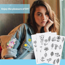 Stick & Stitch Embroidery Paper for Embroidery Dissolvable Embroidery Transfer for Transferring Embroidery Patterns 5PCS