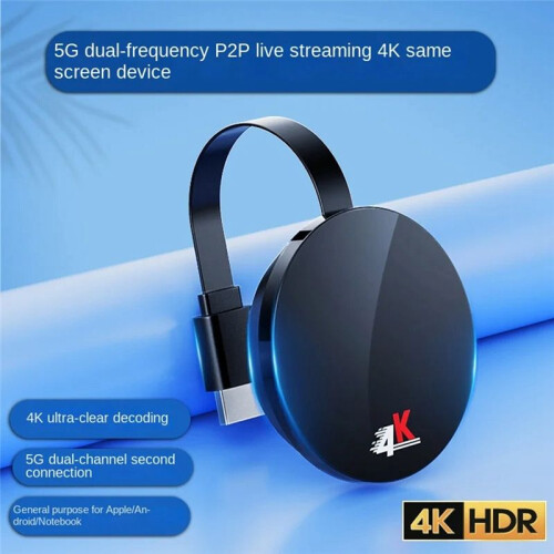 Wireless Display Receiver 4K -Compatible WiFi Display Adapter 5G+2.4G TV Stick for Android/IOS/Windows 1