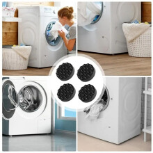 Washer Anti Vibration Pads Noise Reduction Anti Vibration Mat Washing Machine Foot Pads Elastic Washer Stabilizer Pads