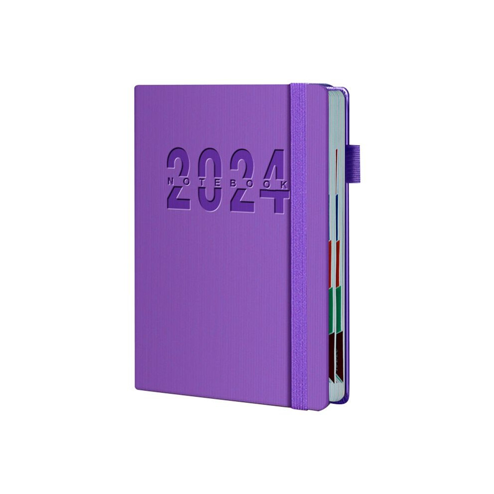 2024 Planning Notebook Plan Chinese Internal Page Notebook 365 Day Plan Calendar Schedule School Diary Book- Tauoh